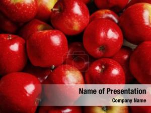 Red Apples PowerPoint Template