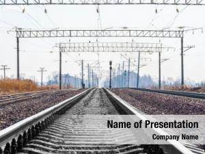 Railroad Stretching Into The Distance