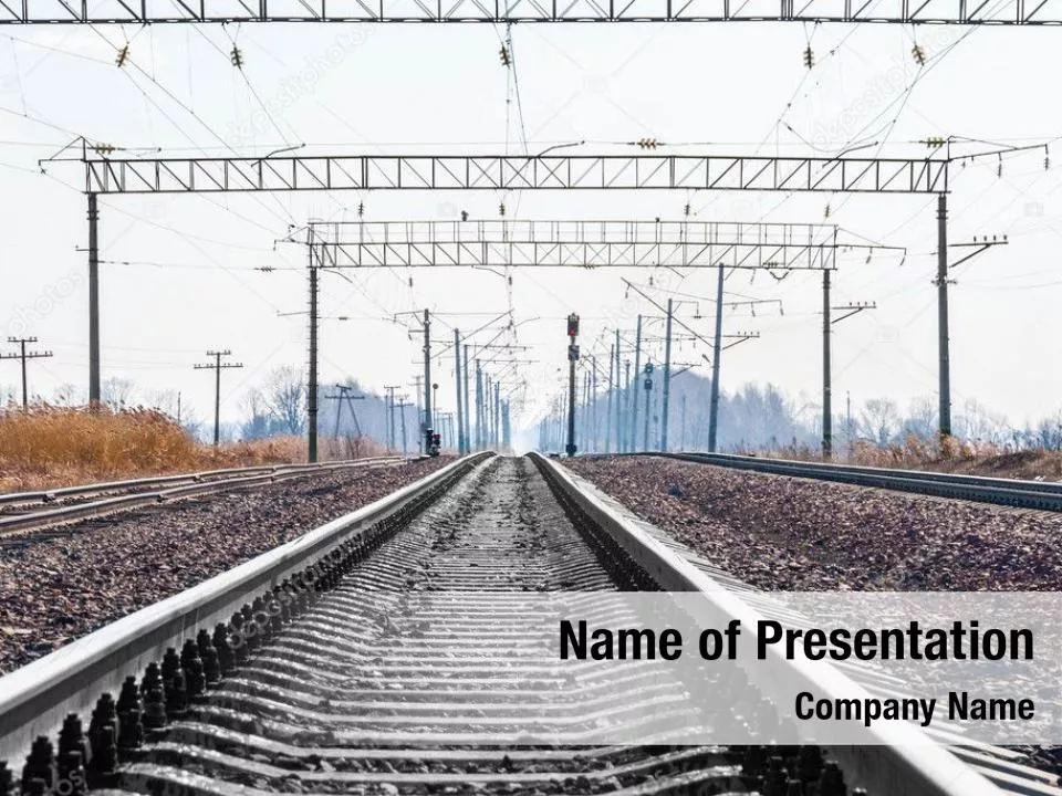 Railroad Stretching Into The Distance