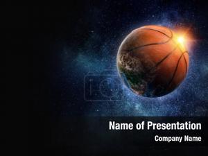 Basketball Planet PowerPoint Template