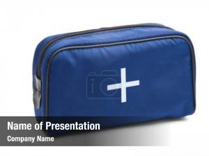 First Aid Kit Blue Box PowerPoint Template