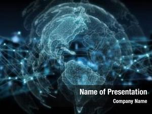 Connection With Digital World PowerPoint Template