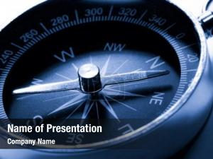 Blue Compass PowerPoint Template
