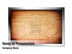 Silver Chrome Frame PowerPoint Template