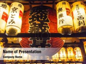 Japanese Paper Lantern PowerPoint Template