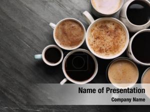 Coffee Break With Various Coffee PowerPoint Template