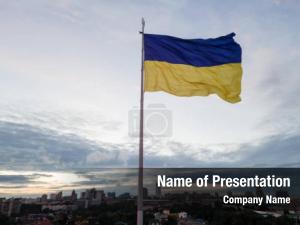 Ukrainian Flag PowerPoint Template