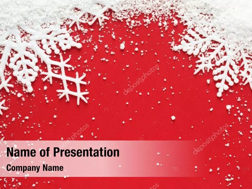 Snowflakes on Red Background