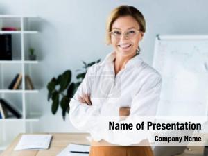 Business Lady PowerPoint Template