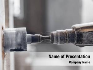 Pneumatic Grinder PowerPoint Template