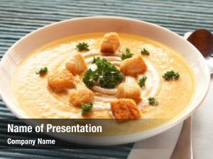 Cream Soup PowerPoint Template