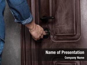 Opening Door PowerPoint Template