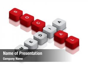 Social Media Network Crossword PowerPoint Template