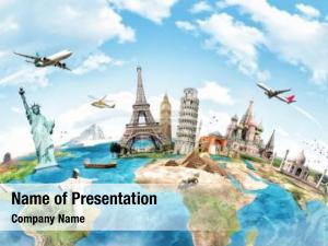 World travelling around   PowerPoint Template