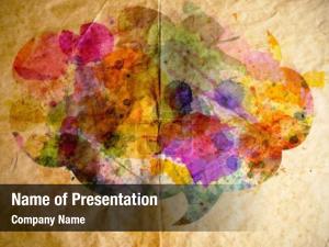 Watercolor Speech Bubble PowerPoint Template