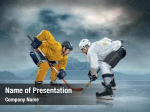 Players ice hockey ice 