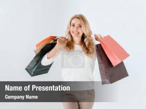 Lady Shopper PowerPoint Template
