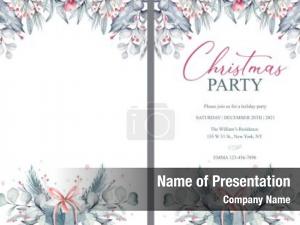 Festive Invitation PowerPoint Template