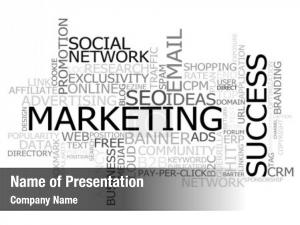Marketing Strategy Word Cloud PowerPoint Template