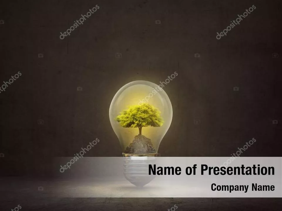 Light Bulb with Tree Inside