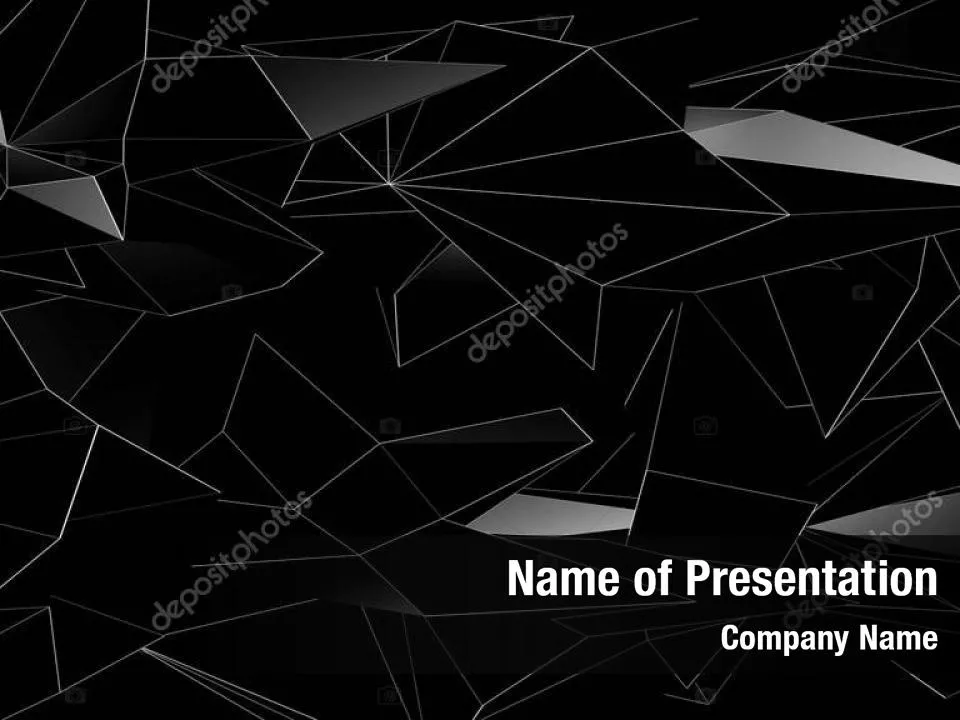 Dark Abstract Geometric Triangles