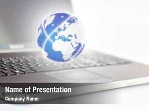 Laptop World PowerPoint Template
