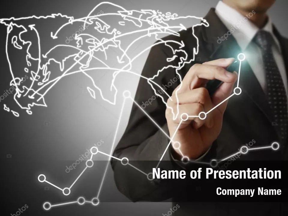 Businessman Drawing Growing Graph