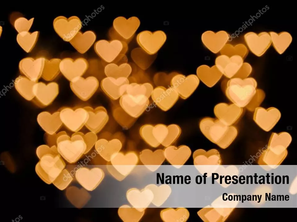 Background of Golden Hearts