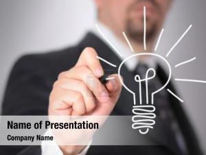 Man with Business Ideas Design Concept
