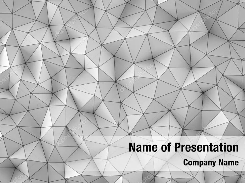 White Polygonal Geometric Background