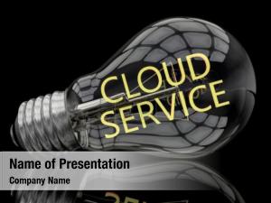 Cloud Service Illustration PowerPoint Template