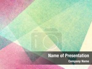 Pastel Colorful Triangles PowerPoint Template