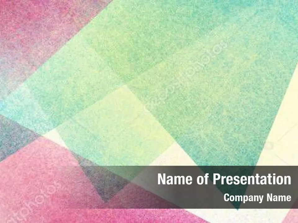 Pastel Colorful Triangles