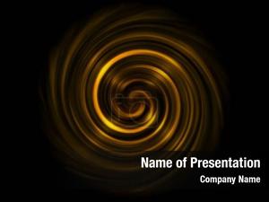 Dark Abstract Spiral PowerPoint Template