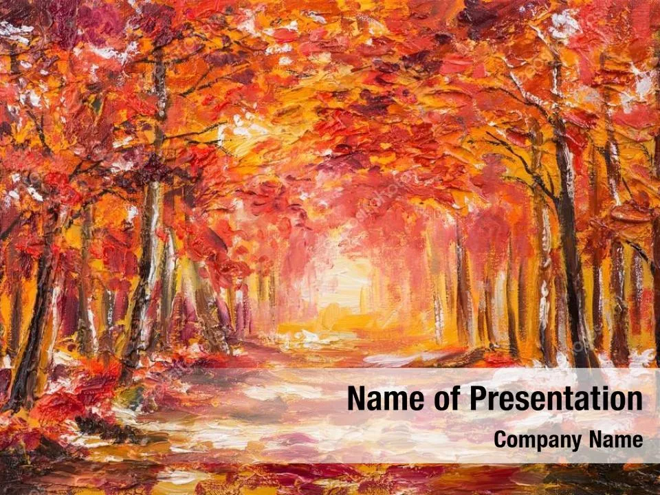 Orange Autumn Illustration