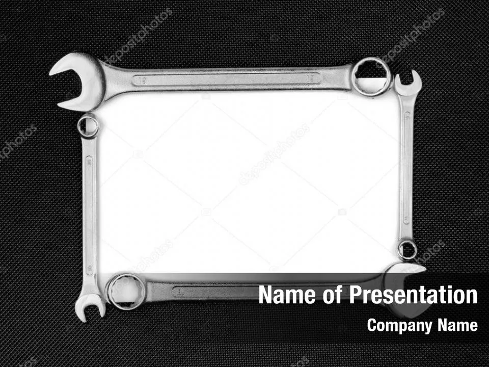 Blank Card with Wrenches