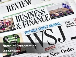 Business Newspaper PowerPoint Template