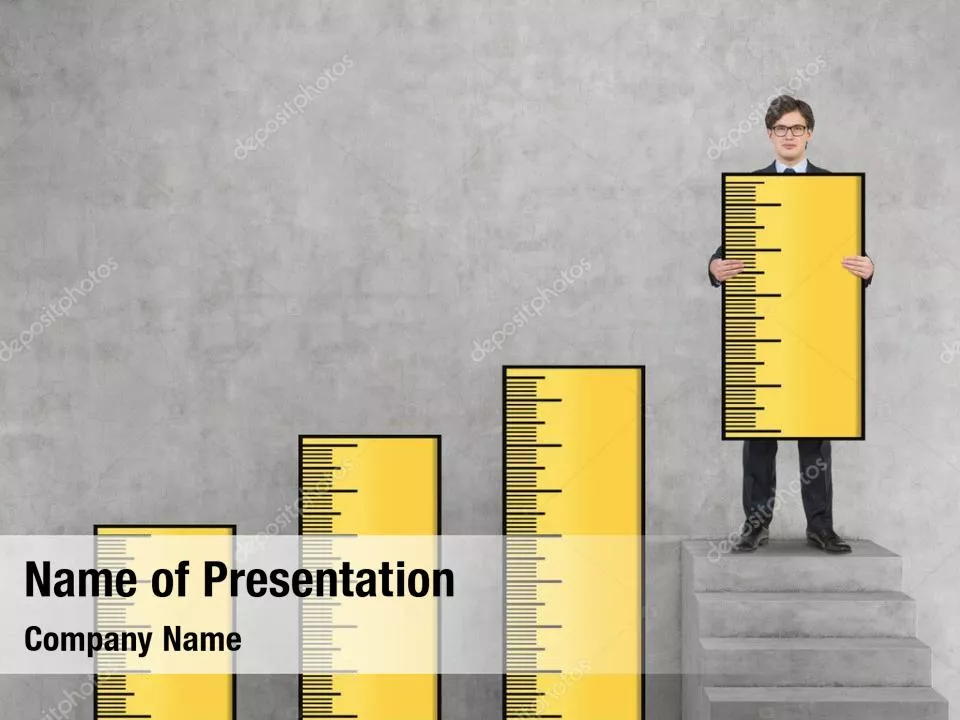 Businessman Holding Chart Graph