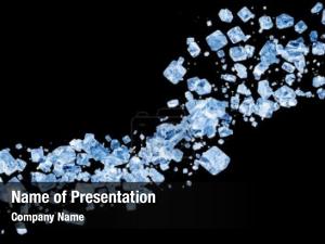 Broken Ice Pieces PowerPoint Template