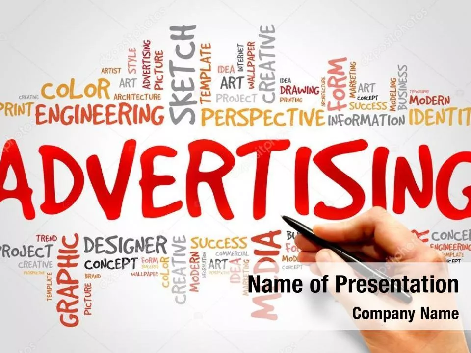 Advertising Word Cloud Collage