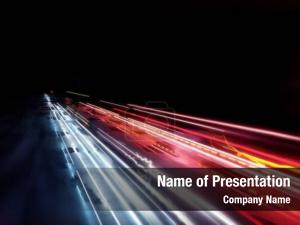 Streaming Lights PowerPoint Template