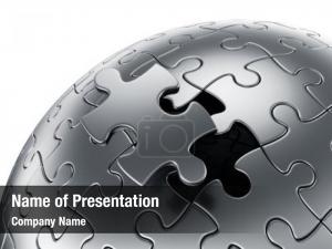 Puzzle Sphere PowerPoint Template