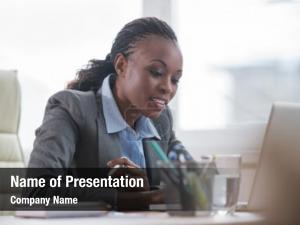 Business Woman PowerPoint Template
