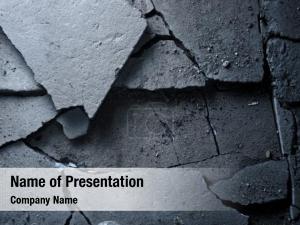 Texture broken asphalt   PowerPoint Template