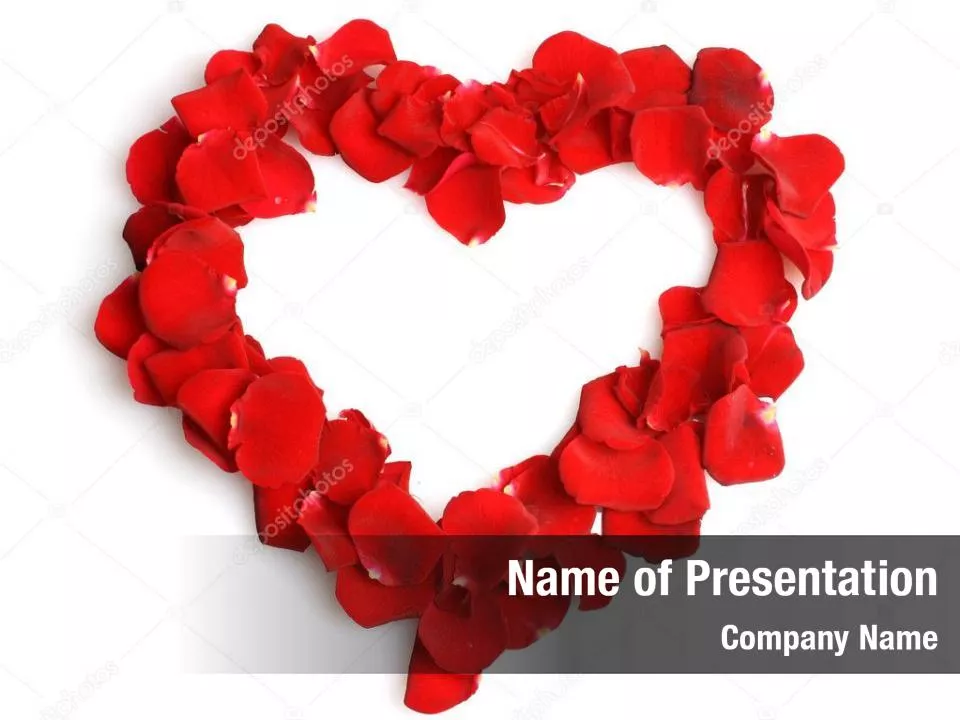 Beautiful Heart of Red Rose Petals