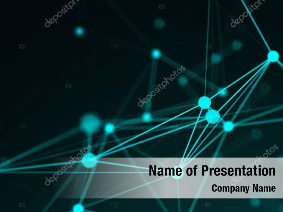 Geometric Pattern with Connected Lines and Dots