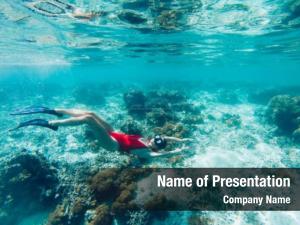 Ocean Swimmer PowerPoint Template