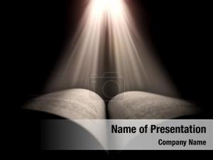 Open Bible with Light Rays