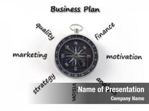 Business Plan Compass Concept PowerPoint Template