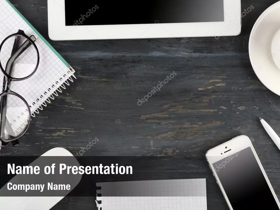 Top View of Working Place Elements